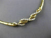 ESTATE 1.80CT DIAMOND 18KT YELLOW GOLD 3D CLASSIC ROPE SWIRL LINK NECKLACE #5535