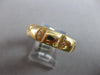 ESTATE .14CT DIAMOND 14KT YELLOW GOLD 3D ROUND SQUARE FUN ANNIVERSARY RING