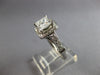LARGE EGL CERTIFIED 1.5CT DIAMOND 14KT WHITE GOLD PRINCESS ENGAGEMENT RING 28085