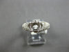 ESTATE .40CT DIAMOND 14KT WHITE GOLD 4 PRONG FILIGREE SEMI MOUNT ENGAGEMENT RING