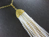 EXTRA LARGE & LONG .51CT DIAMOND & AAA SOUTH SEA PEARL 18KT YELLOW GOLD NECKLACE