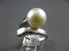 ESTATE LARGE AAA SOUTH SEA PEARL 18KT WHITE GOLD SOLITAIRE CRISS CROSS LOVE RING