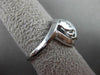 ESTATE LARGE .10CT DIAMOND 14KT WHITE GOLD DOUBLE HEART ETOILE RING #21028