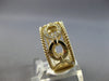 ESTATE WIDE .42CT DIAMOND 14K YELLOW GOLD MULTI OVAL LOVE KNOT FILIGREE FUN RING