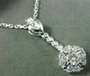 ESTATE .78CT DIAMOND 14K WHITE GOLD ETOILE SOLITAIRE HEART FLOATING PENDANT 3024