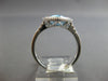 1.62CT DIAMOND & AAA BLUE TOPAZ 14K WHITE GOLD CUSHION & ROUND FILIGREE FUN RING