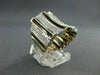 ANTIQUE WIDE 1.40CT DIAMOND & ONYX 18KT WHITE & ROSE MULTI ROW RING #0XRG5726T-A