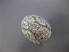 EXTRA LARGE 6.23CT DIAMOND 18KT WHITE GOLD MARQUISE & PEAR SHAPE COCKTAIL RING