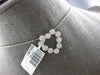 .50CT DIAMOND 14KT WHITE GOLD 3D MULTI FLOWER OPEN HEART SHAPE FLOATING PENDANT