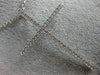 ESTATE LARGE .80CT DIAMOND 18KT WHITE GOLD 3D CLASSIC CROSS FLOATING PENDANT