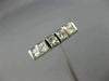 ESTATE .65CT DIAMOND 14KT WHITE GOLD 3D 5 STONE WEDDING ANNIVERSARY RING #1210