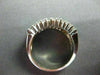 ANTIQUE WIDE 1.82CT DIAMOND BAGUETTE & ROUND 14KT W GOLD ANNIVERSARY RING #2137