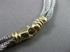 ESTATE 14KT WHITE & YELLOW GOLD MULTI STRANDED NECKLACE WITH LOBSTER LOCK #775