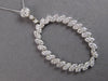 EXTRA LARGE 3.21CT DIAMOND 14KT WHITE GOLD MULTI LEAF OPEN OVAL FLOATING PENDANT