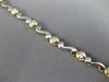 ESTATE .70CT DIAMOND 14KT WHITE & YELLOW GOLD ETOILE WAVE TENNIS BRACELET #5139