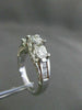 ESTATE 1.50CT DIAMOND 14K WHITE GOLD 3 STONE PAST PRESENT FUTURE ENGAGEMENT RING