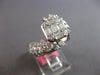 EXTRA LARGE 1.85CT DIAMOND 18KT WHITE GOLD 3D MULTI SHAPE SQUARE ENGAGEMENT RING