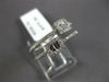 .43CT DIAMOND 14K WHITE GOLD ROUND & BAGUETTE DOUBLE SQUARE CRISS CROSS FUN RING