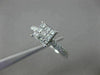 LARGE .75CT DIAMOND 14KT WHITE GOLD SQUARE INVISIBLE DOUBLE ROW ENGAGEMENT RING