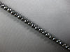 LARGE & LONG 39.8CT BLACK DIAMOND 14KT WHITE GOLD 3D ETERNITY TENNIS BRACELET