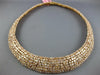 GIA EXTRA LARGE 55.46CT PINK DIAMOND 18K YELLOW GOLD 3D ETERNITY TENNIS NECKLACE