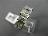 WIDE 3.0CT PRINCESS & BAGUETTE DIAMOND 14KT WHITE GOLD 3 STONE ENGAGEMENT RING