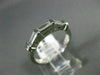 ANTIQUE .35CT DIAMOND 14KT WHITE GOLD 3 STONE BAGUETTE ANNIVERSARY RING #ELV19