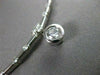 ESTATE .70CT DIAMOND 14KT W GOLD SOLITAIRE DROP ETOILE BY THE YARD NECKLACE #201