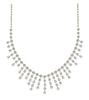 EXTRA LARGE 15.84CT DIAMOND 18KT WHITE GOLD MULTI ROW JOURNEY COCKTAIL NECKLACE