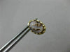 ANTIQUE 14KT YELLOW GOLD 3D HANDCRAFTED LADY CAMEO OVAL STUD EARRINGS #25295