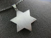 .52CT DIAMOND 14K WHITE GOLD STAR OF DAVID DOUBLE PLATED ETOILE FLOATING PENDANT