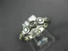 ESTATE 1.05CT DIAMOND 14K WHITE GOLD 3D ETERNITY WEDDING ANNIVERSARY RING #16998