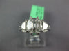 1.28CT DIAMOND 18KT WHITE GOLD MOON CUT & BAGUETTE 3 STONE LOOK ENGAGEMENT RING