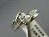 ESTATE .65CT MARQUISE & ROUND DIAMOND 14KT WHITE GOLD 3D ENGAGEMENT RING #6388