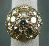 ANTIQUE LARGE 10.26CT OLD MINE FANCY YELLOW DIAMOND 14KT ROSE GOLD WIDE RING