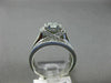 EXTRA LARGE 1.5CT DIAMOND 14K WHITE GOLD FLOWER CLUSTER FILIGREE ENGAGEMENT RING