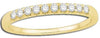 0.2CT DIAMOND 14KT YELLOW GOLD 3D CLASSIC SEMI ETERNITY ROUND ANNIVERSARY RING