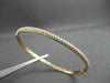 ESTATE 1.71CT DIAMOND 14KT ROSE GOLD 3mm CLASSIC THREE ROW PAVE BANGLE F/G VS