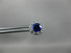 ESTATE 1.25CT DIAMOND & AAA TANZANITE 14KT YELLOW GOLD OVAL FLOWER STUD EARRINGS