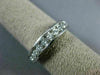 ESTATE .85CT DIAMOND 18KT WHITE GOLD 3D SEMI ETERNITY CHANNEL ANNIVERSARY RING