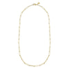 ESTATE 14KT YELLOW GOLD 3D CLASSIC 2.5MM OVAL LINK LOVE CHAIN NECKLACE
