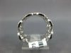 ESTATE WIDE .62CT DIAMOND 18K WHITE GOLD MULTI ROW CROWN 3/4TH ETERNITY FUN RING