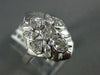 ANTIQUE WIDE .78CT DIAMOND 14KT WHITE GOLD ROUND & MARQUISE FILIGREE RING #565