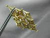 ESTATE EXTRA LARGE 2.08CT DIAMOND 18KT YELLOW GOLD 3D ETOILE CLIP ON EARRINGS