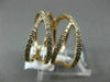 ESTATE LARGE .72CT DIAMOND 14KT ROSE GOLD 3D MULTI ROW CRISS CROSS LOVE RING