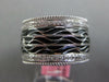 WIDE .45CT DIAMOND & BLACK ENAMEL 18KT WHITE GOLD ETERNITY COMFORT FIT FUN ING