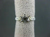ESTATE WIDE .68CT DIAMOND 14KT TWO TONE SEMI MOUNT ROUND ENGAGEMENT RING #22403