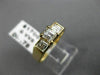 ANTIQUE .76CT ASSCHER CUT DIAMOND 14KT YELLOW GOLD PAST PRESENT FUTURE RING #112