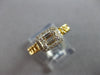 .22CT DIAMOND 14KT YELLOW GOLD ROUND & BAGUETTE SQUARE HALO LOVE KNOT FUN RING