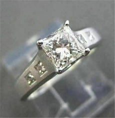 ESTATE LUCIDA 1.0CT DIAMOND JEFF COOPER PLATINUM ENGAGEMENT RING AMAZING! #1165